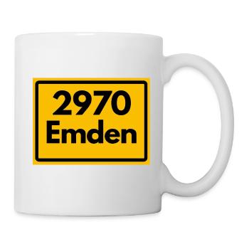 OLD POSTCODE ZIP CODE RETRO ⚓ 2970 Emden Moin moin - Mug - white - Right