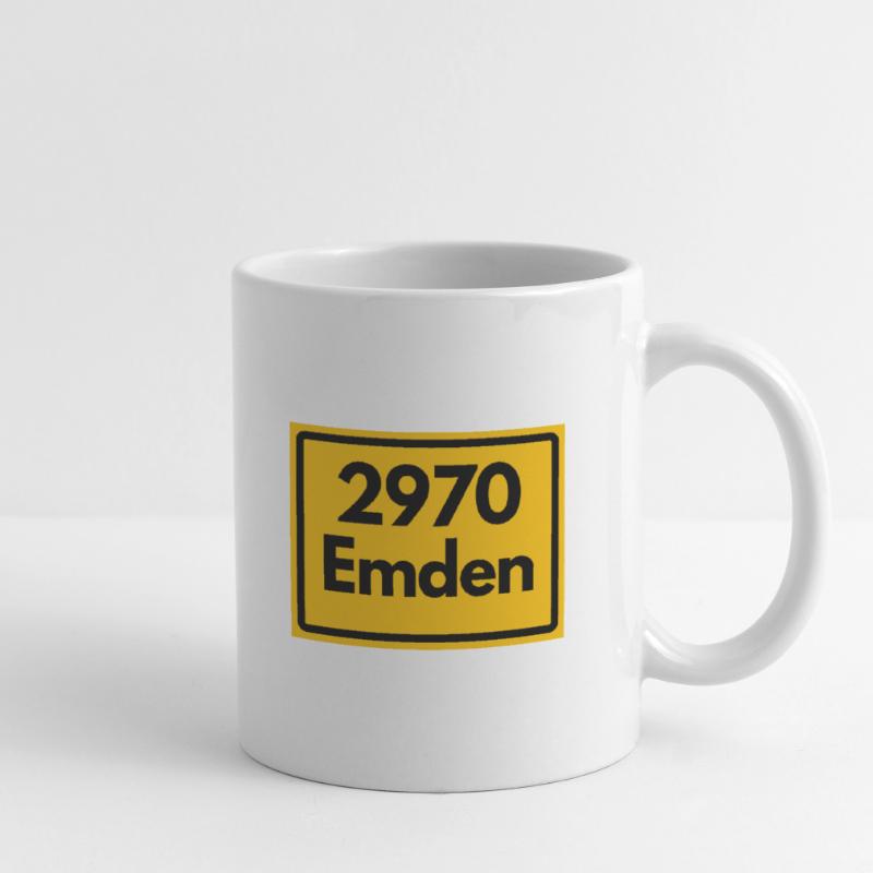 OLD POSTCODE ZIP CODE RETRO ⚓ 2970 Emden Moin moin Mug