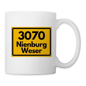 ANCIEN CODE POSTAL RETRO 3070 NIENBURG WESER ! - Mug blanc - blanc - Droite