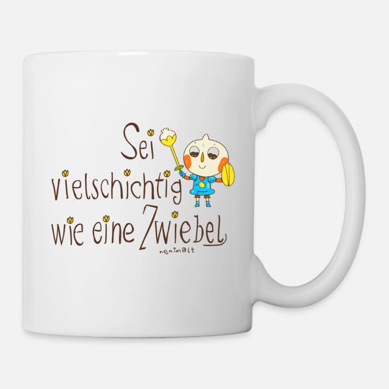 Soyez à plusieurs couches comme un oignon - Mug blanc - blanc