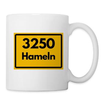 ALTE POSTLEITZAHL PLZ 3250 HAMELN RATTENFÄNGER - Tasse - Weiß - Rechts