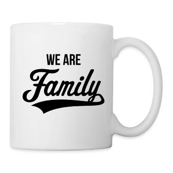 Nous sommes une famille (famille / père / mère / noir) - Mug blanc - blanc - Droite