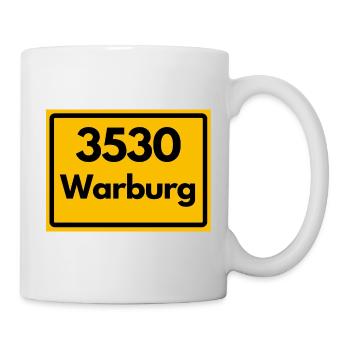 OLD POSTCODE POSTCODE RETRO 3530 WARBURG HANSEMAUE - Mug - white - Right