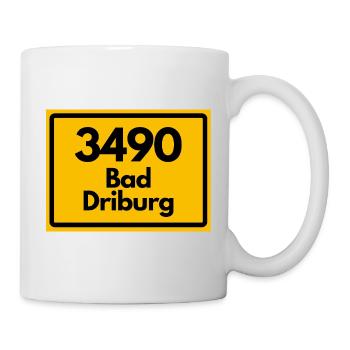OLD POSTCODE POSTCODE RETRO 3490 BAD DRIBURG - Mug - white - Right