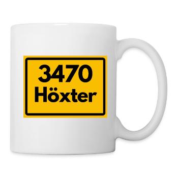 ANCIEN CODE POSTAL RETRO 3470 HÖXTER WESERHOCH - Mug blanc - blanc - Droite