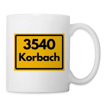 ALTE POSTLEITZAHL PLZ RETRO 3540 KORBACH – HANSE - Tasse - Weiß - Rechts