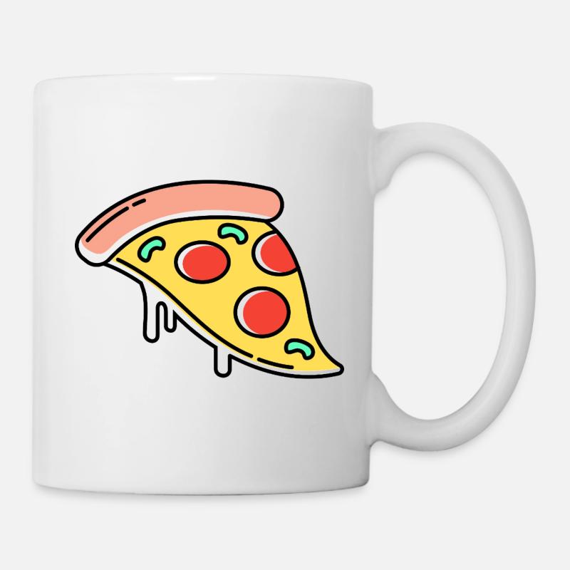 Icône de la pizza - Mug blanc - blanc