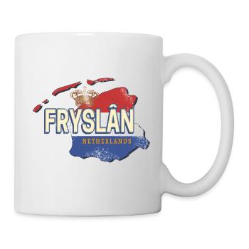 Friesland Niederlande Landkarte Holland Sovenir - Tasse - Weiß - Rechts