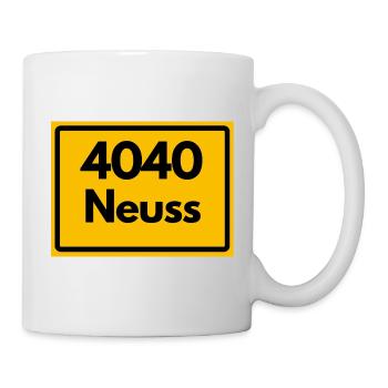 OLD POSTCODE POSTCODE RETRO 4040 CITY NEUSS - Mug - white - Right