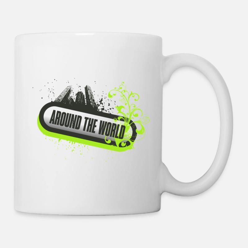 Around the World Floral Neon - Mug - white