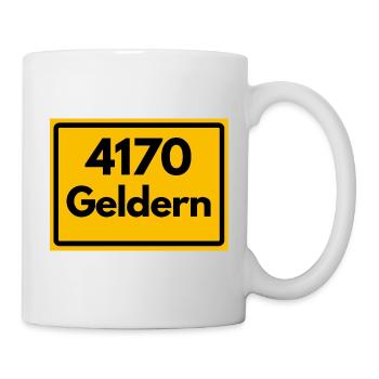 ALTE POSTLEITZAHL PLZ RETRO 4170 GELDERN  - Tasse - Weiß - Rechts