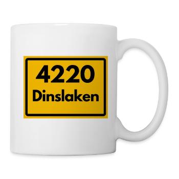 ALTE POSTLEITZAHL PLZ RETRO 4220 DINSLAKEN – NRW - Tasse - Weiß - Rechts