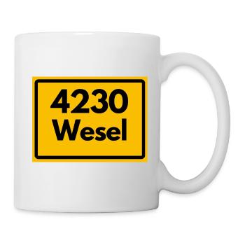 ALTE POSTLEITZAHL PLZ RETRO 4230 WESEL NRW - Tasse - Weiß - Rechts