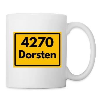 ALTE POSTLEITZAHL PLZ RETRO 4270 DORSTEN NRW - Tasse - Weiß - Rechts