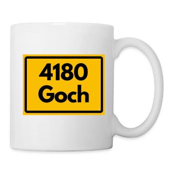 ALTE POSTLEITZAHL PLZ RETRO  4180 GOCH – NRW - Tasse - Weiß - Rechts