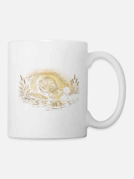 Entenjagd Hund Ente - Tasse - Weiß