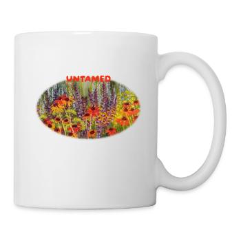 Indompté - Prairie vibrante d’échinacées sauvages - Mug blanc - blanc - Droite