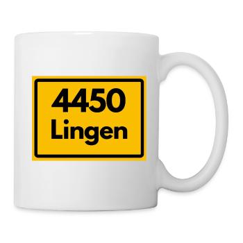 OLD POSTCODE POSTCODE RETRO 4450 LINGEN - Mug - white - Right