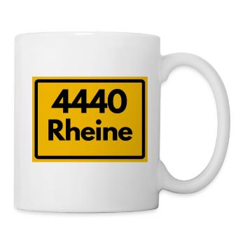 ALTE POSTLEITZAHL PLZ RETRO  4440 RHEINE – NRW - Tasse - Weiß - Rechts