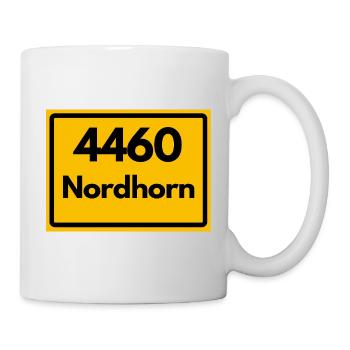 ALTE POSTLEITZAHL PLZ RETRO  4460 NORDHORN – NRW - Tasse - Weiß - Rechts