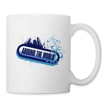 Around the World – Floral Blue Foam - Mug - white - Right