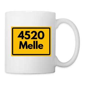 ALTE POSTLEITZAHL PLZ RETRO  4520 MELLE – SCHLOSS  - Tasse - Weiß - Rechts
