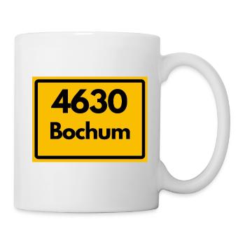 ALTE POSTLEITZAHL PLZ RETRO 4630 BOCHUM - Tasse - Weiß - Rechts