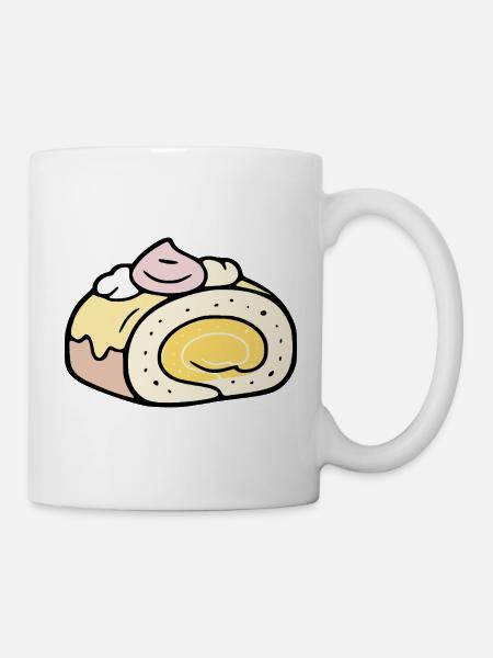 Sommerrollenkuchen - Tasse - Weiß