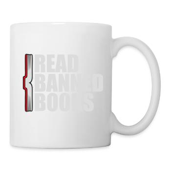 Read Banned Books Verbotene Bücher Lesen Freiheit - Mug - white - Right