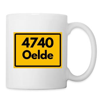 ALTE POSTLEITZAHL PLZ RETRO 4740 OELDE – NRW - Tasse - Weiß - Rechts