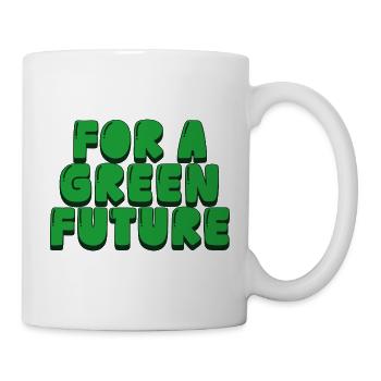 for a green future - Mug - white - Right