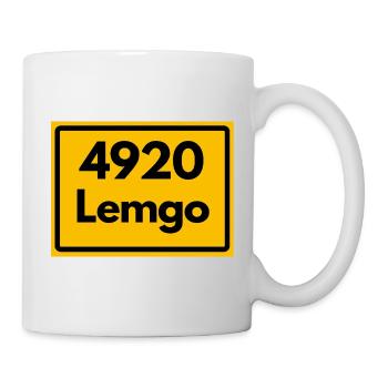 ALTE POSTLEITZAHL PLZ RETRO 4920 LEMGO NRW - Tasse - Weiß - Rechts