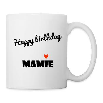 HAPPY BIRTHDAY. GRANNY. MAMMA. GRANDMOTHER. PARTY - Mug - white - Right