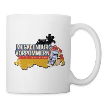 Mecklenburg-Vorpommern Deutschland Bundesland - Tasse - Weiß - Rechts