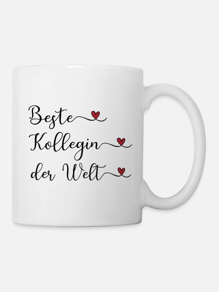 Beste Kollegin der Welt - Tasse - Weiß