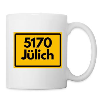 ALTE POSTLEITZAHL PLZ RETRO 5170 JÜLICH  - Tasse - Weiß - Rechts