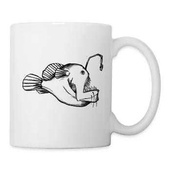 Deep Sea Frogfish Monster - Illustration - Mug - white - Right