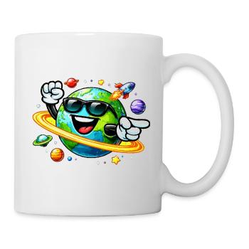 Earth Sunglasses Space Travel - Mug - white - Right