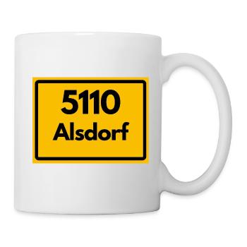 ANCIEN CODE POSTAL RETRO 5110 ALSDORF - Mug blanc - blanc - Droite