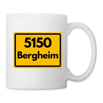 ALTE POSTLEITZAHL PLZ RETRO 5150 BERGHEIM - Tasse - Weiß - Rechts