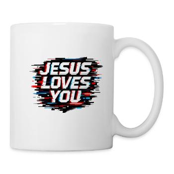 Jesus Loves You - Tasse - Weiß - Rechts