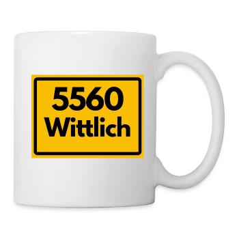 ALTE POSTLEITZAHL PLZ RETRO 5560 WITTLICH - Tasse - Weiß - Rechts