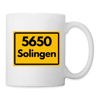 ALTE POSTLEITZAHL PLZ RETRO 5650 SOLINGEN - Tasse - Weiß - Rechts