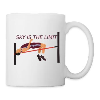 Saut en hauteur - Le ciel est la limite - Mug blanc - blanc - Droite