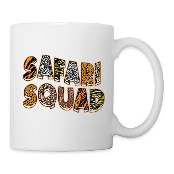 Safari Squad Animals Zoo Party Jungle Zoo Birthday - Mug - white - Right