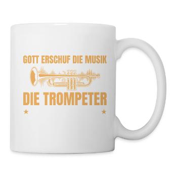 Trompete Musiker – Gott Musik Trompeter - Tasse - Weiß - Rechts