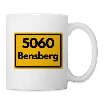 ALTE POSTLEITZAHL PLZ RETRO 5060 BENSBERG - Tasse - Weiß - Rechts