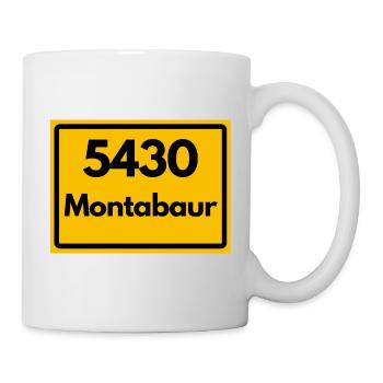 ALTE POSTLEITZAHL PLZ RETRO 5430 MONTABAUR - Tasse - Weiß - Rechts