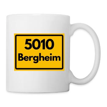 ALTE POSTLEITZAHL PLZ RETRO 5010 BERGHEIM - Tasse - Weiß - Rechts
