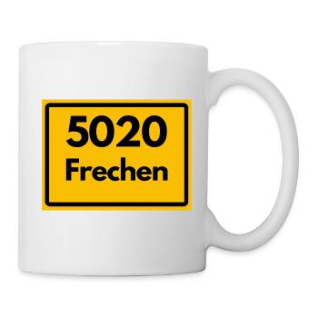 ALTE POSTLEITZAHL PLZ RETRO 5020 FRECHEN - Tasse - Weiß - Rechts